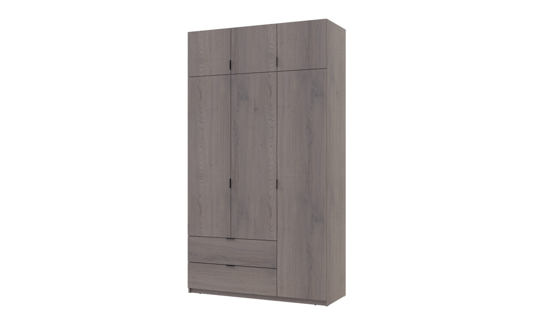 Kleiderschrank Doros Lukas mit Drehtüren Cannolo 3 Türen 135x50x240 (44900369)