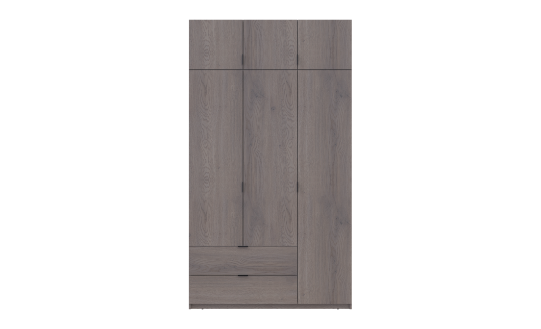 Kleiderschrank Doros Lukas mit Drehtüren Cannolo 3 Türen 135x50x240 (44900369)