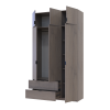 Kleiderschrank Doros Lukas mit Drehtüren Cannolo 3 Türen 135x50x240 (44900369)