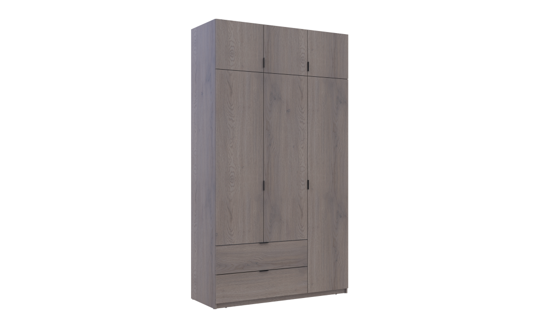 Kleiderschrank Doros Lukas mit Drehtüren Cannolo 3 Türen 135x50x240 (44900369)