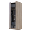 Kleiderschrank Doros Promo mit Drehtüren Sonoma Eiche 2 Türen 90x48x204 (40908024)