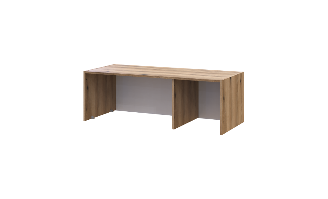 Kleiderschrank Doros Rondi mit Drehtüren mit Oberschrank Artisan Eiche / Kaschmir 3 Türen 121x52x236 (80737819)