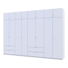 Kleiderschrank Doros Lukas Weiß 4+4 Türen 340x50x240 (42005138)
