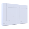 Kleiderschrank Doros Lukas Weiß 4+4 Türen 340x50x240 (42005138)