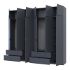Kleiderschrank Doros Lukas Graphitgrau 3+3 Türen 270x50x240 (42005117)
