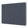 Kleiderschrank Doros Lukas Graphitgrau 3+4 Türen 300x50x240 (42005133)