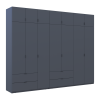 Kleiderschrank Doros Lukas Graphitgrau 3+4 Türen 300x50x240 (42005133)