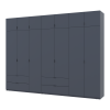 Kleiderschrank Doros Lukas Graphitgrau 3+4 Türen 315x50x240 (42005137)