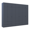 Kleiderschrank Doros Lukas Graphitgrau 3+4 Türen 315x50x240 (42005137)