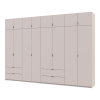 Kleiderschrank-Set Doros Lukas Kaschmir 4+4 Türen 340x50x240 (42005140)