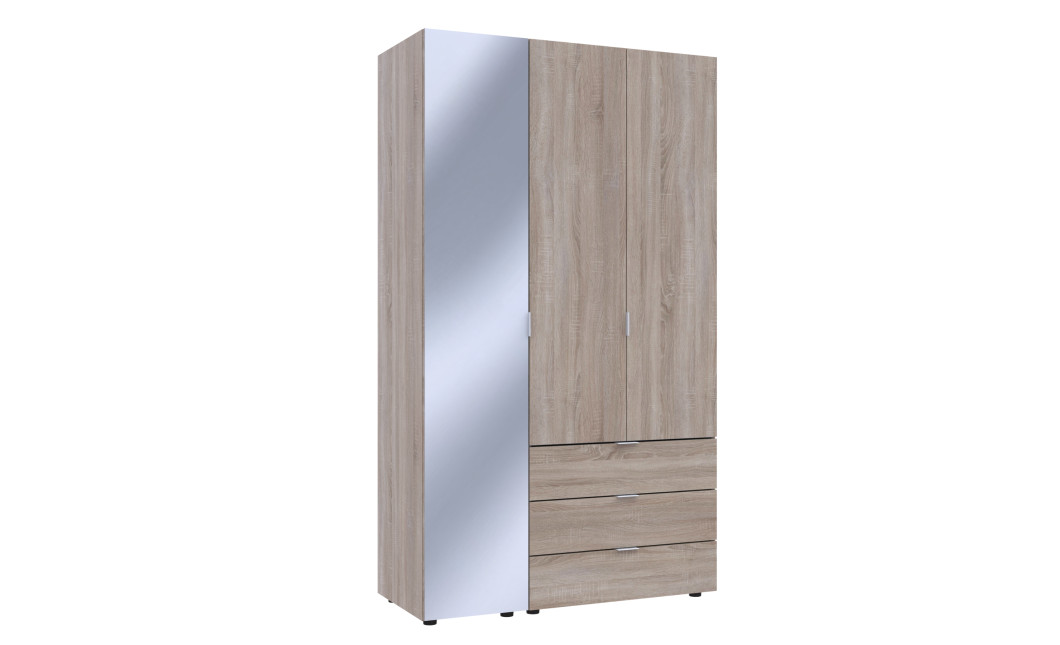 Drehtürenschrank Doros Gelar Sonoma Eiche 2 Türen mit Spiegel 116,5x49,5x203,4 (42002156)
