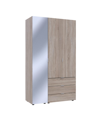 Drehtürenschrank Doros Gelar Sonoma Eiche 2 Türen mit Spiegel 116,5x49,5x203,4 (42002156)