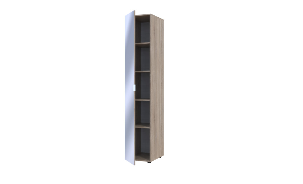 Drehtürenschrank Doros Gelar Sonoma Eiche mit Spiegel 39x49,5x203,4 (44900243)