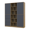 Kleiderschrank Doros Morgan Artisan Eiche/Graphitgrau 2 Türen mit Schublade 180x38,5x210 (42002256)
