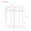 Kleiderschrank-Set Doros Promo Anthrazit 2+2 Türen 180x48x204 (42005333)