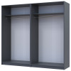 Kleiderschrank-Set Doros Promo Anthrazit 2+2 Türen 180x48x204 (42005333)