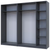 Kleiderschrank-Set Doros Promo Anthrazit 2+3 Türen 225x48x204 (42005335)