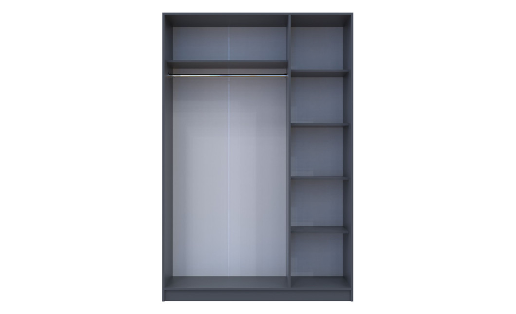 Kleiderschrank Doros Promo Anthrazit 3 Türen 135x48x204 (44900524)
