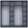Kleiderschrank-Set Doros Promo Anthrazit 3+3 Türen 270x48x204 (42005336)