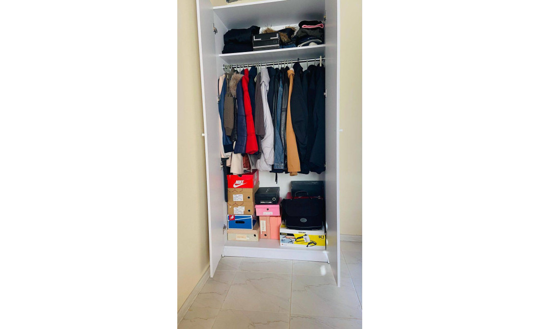 Kleiderschrank Doros Promo mit Drehtüren Weiß 2 Türen 90x48x204 (80737070)