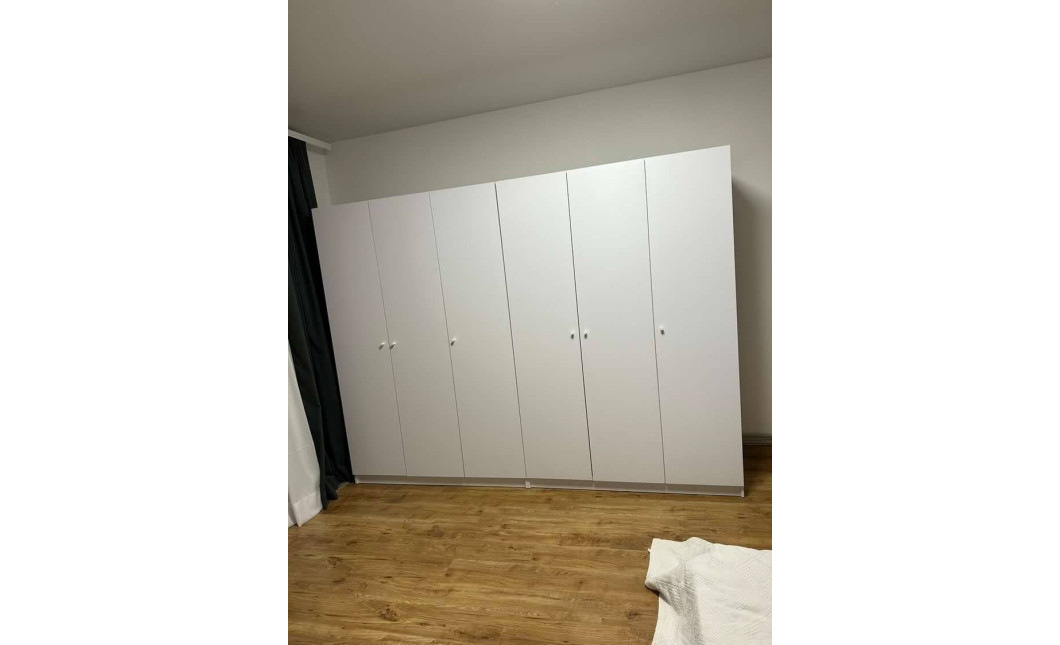 Kleiderschrank Doros Promo mit Drehtüren Weiß 3+3 Türen 270x48x204 (42005006)