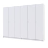 Kleiderschrank Doros Promo mit Drehtüren Weiß 3+3 Türen 270x48x204 (42005006)