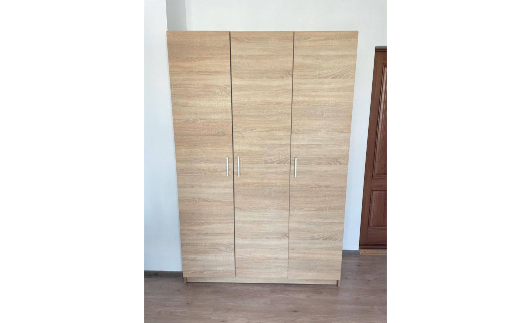 Kleiderschrank Doros Promo mit Drehtüren Sonoma Eiche 3 Türen 135x48x204 (80737072)