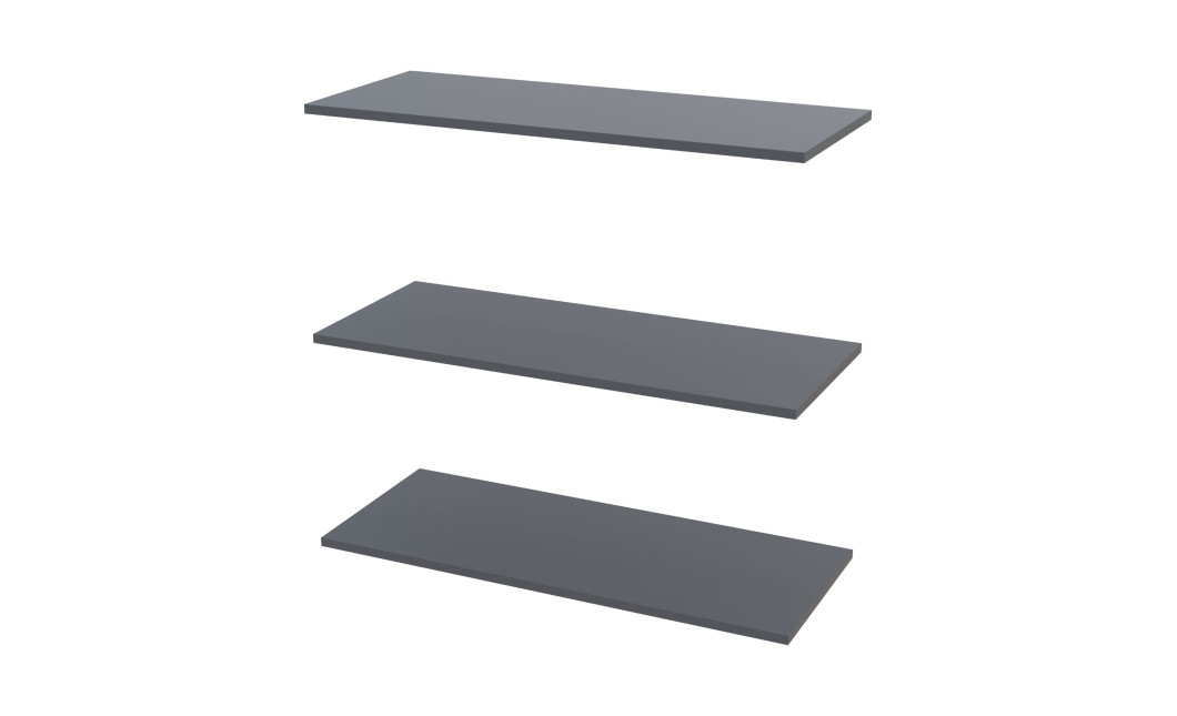 Kleiderschrank Doros Promo Anthrazit 2 Türen Böden 90x48x204 (42005332)