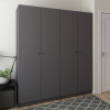 Kleiderschrank-Set Doros Promo Anthrazit 2+2 Türen Böden 180x48x204 (42005334)