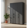 Kleiderschrank Doros Thorn Anthrazit 3 Türen Böden 135x51,6x200 (44900492)