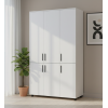 Kleiderschrank Doros Thorn Weiß 3 Türen Böden 135x51,6x200 (44900484)