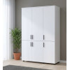 Kleiderschrank Doros Thorn Weiß 3 Türen Kleiderstange 135x51,6x200 (44900483)