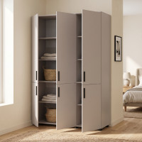 Kleiderschrank Doros Thorn Kaschmir 3 Türen Böden 135x51,6x200 (44900496)