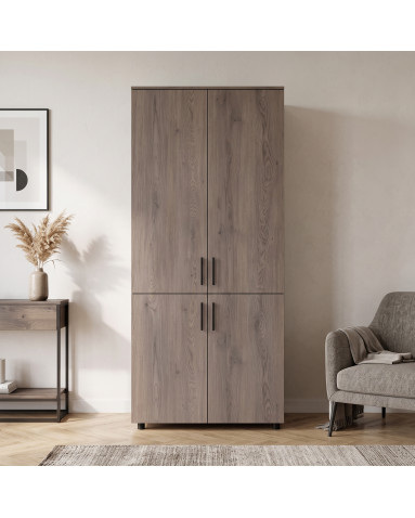 Kleiderschrank Doros Thorn Cremona Cannolo 2 Türen Böden 90x51,6x200 (44900428)