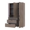 Kleiderschrank Doros Thorn Cremona Cannolo 3 Türen 3 Schubladen Böden 135x51,6x200 (44900478)