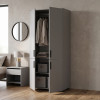 Kleiderschrank Doros Thorn Grau 2 Türen Kleiderstange 90x51,6x200 (44900439)