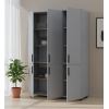 Kleiderschrank Doros Thorn Grau 3 Türen Böden 135x51,6x200 (44900488)