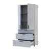 Kleiderschrank Doros Thorn Natti Kiefer 2 Türen 3 Schubladen Böden 90x51,6x200 (44900434)