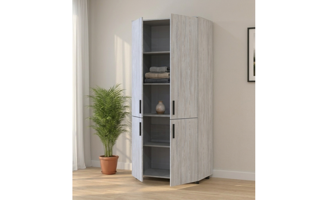 Kleiderschrank Doros Thorn Natti Kiefer 2 Türen Böden 90x51,6x200 (44900432)