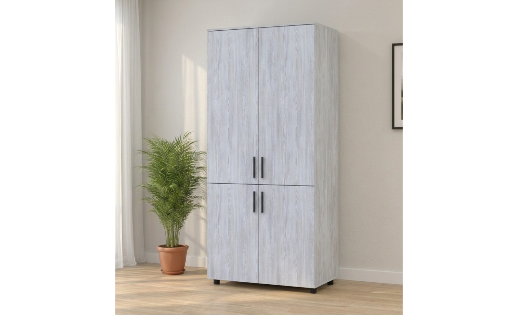 Kleiderschrank Doros Thorn Natti Kiefer 2 Türen Böden 90x51,6x200 (44900432)
