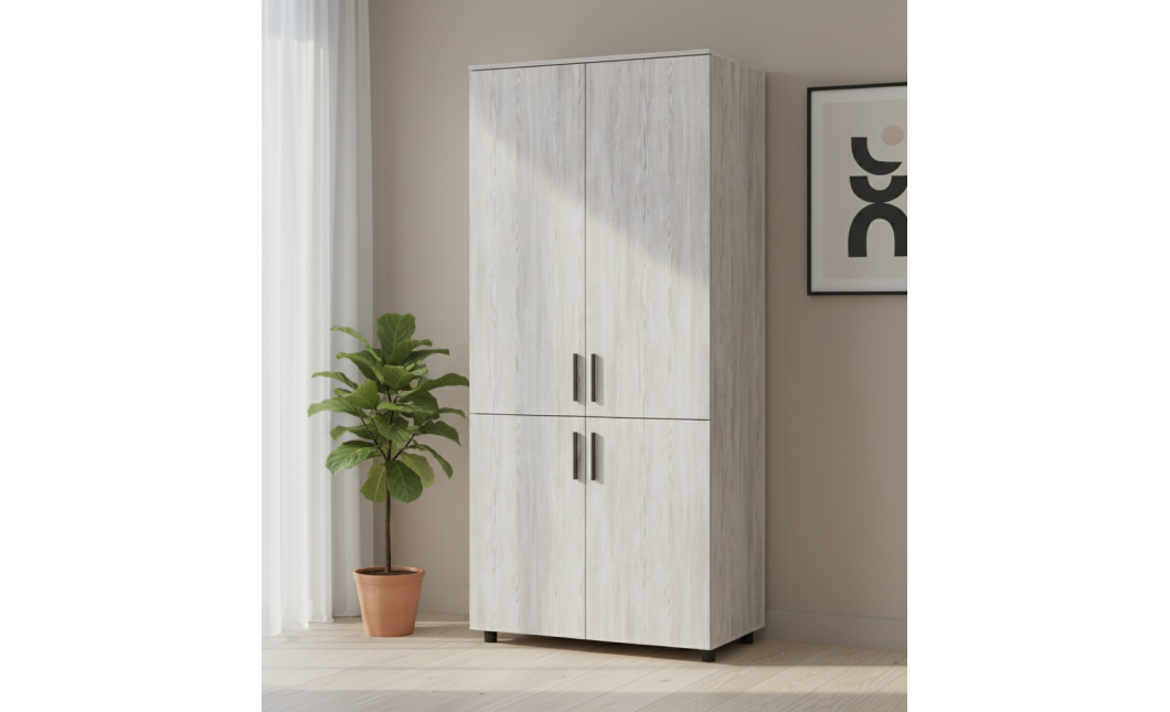 Kleiderschrank Doros Thorn Natti Kiefer 2 Türen Kleiderstange 90x51,6x200 (44900431)