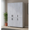 Kleiderschrank Doros Thorn Natti Kiefer 3 Türen Kleiderstange 135x51,6x200 (44900479)