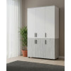 Kleiderschrank Doros Thorn Natti Kiefer/Weiß 3 Türen Kleiderstange 135x51,6x200 (44900507)