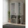 Kleiderschrank Doros Thorn Natti Kiefer/Weiß 3 Türen Kleiderstange 135x51,6x200 (44900507)
