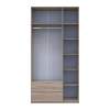 Kleiderschrank Doros Lukas mit Drehtüren Sonoma Eiche 3 Türen 120x50x240 (80737799)