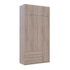 Kleiderschrank Doros Lukas mit Drehtüren Sonoma Eiche 3 Türen 120x50x240 (80737799)