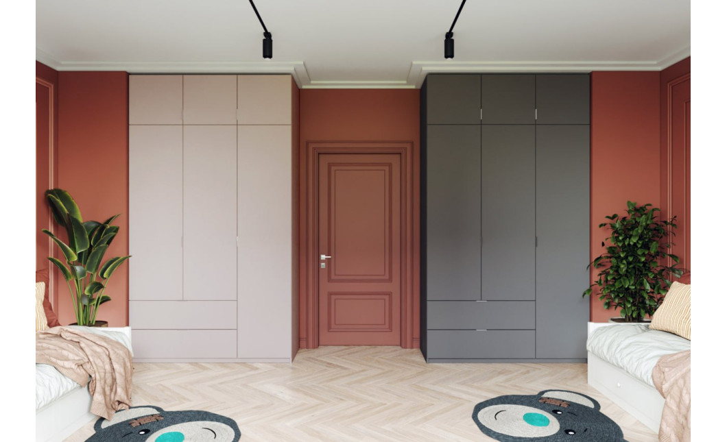Kleiderschrank Doros Lukas mit Drehtüren Sonoma Eiche 3 Türen 120x50x240 (80737799)