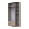 Kleiderschrank Doros Lukas mit Drehtüren Sonoma Eiche 3 Türen 120x50x240 (80737799)