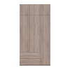 Kleiderschrank Doros Lukas mit Drehtüren Sonoma Eiche 3 Türen 120x50x240 (80737799)