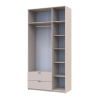 Kleiderschrank Doros Lukas mit Drehtüren Kaschmir 3 Türen 120x50x240 (80737798)